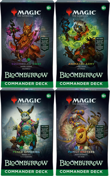 mtg bloomburrow commander decks family matters Bloomburrow Commander decks – Heroes Welcome Comics & Games