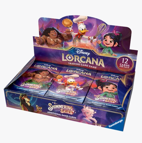 Disney's Lorcana Shimmering Skies booster box