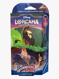 Disney's Lorcana Shimmering Skies starter deck