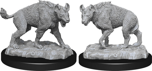 WizKids Deep Cuts Unpainted Miniatures: W14 Hyenas